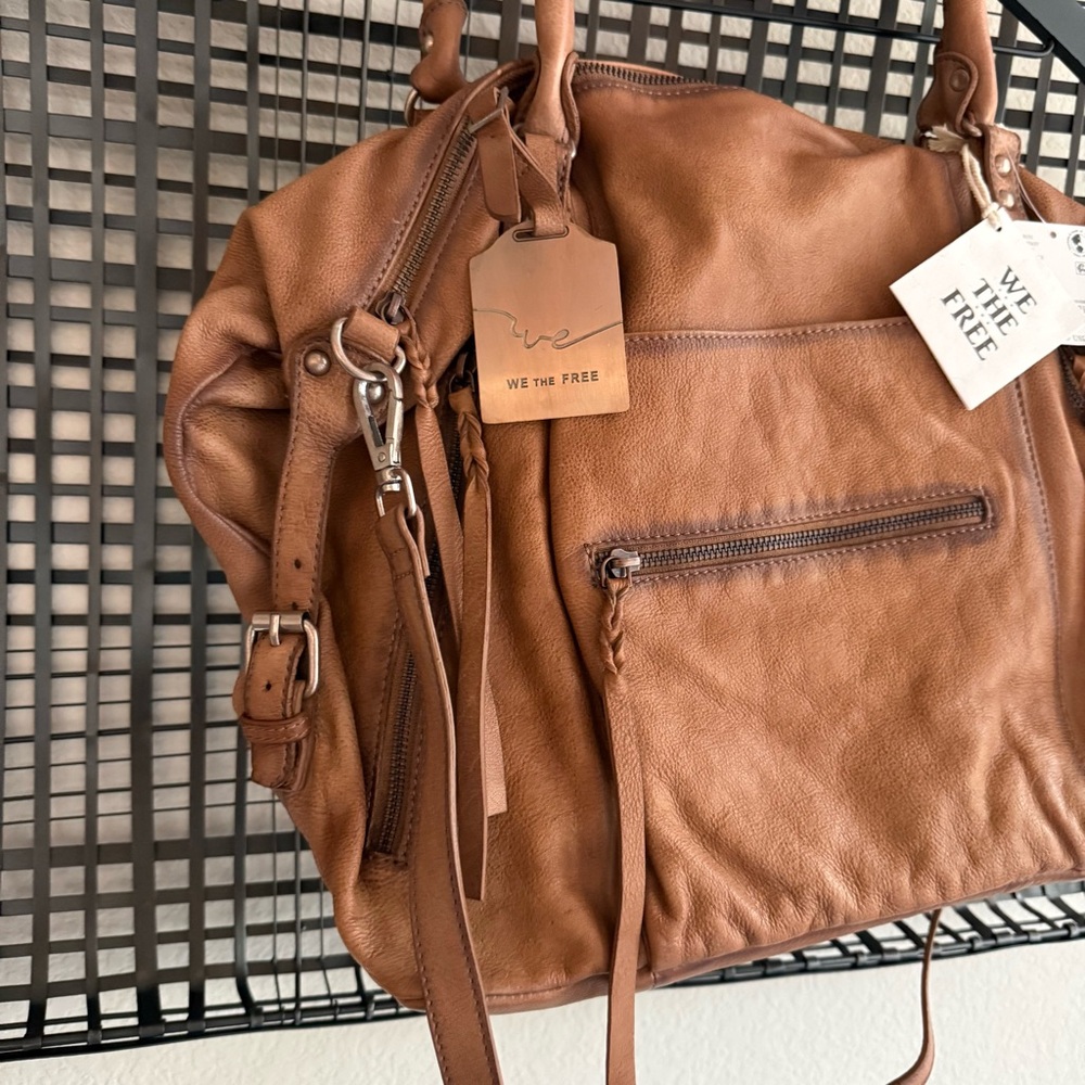 Free people We The Free Emerson Tote Bag saddle - Picture 4 of 9
